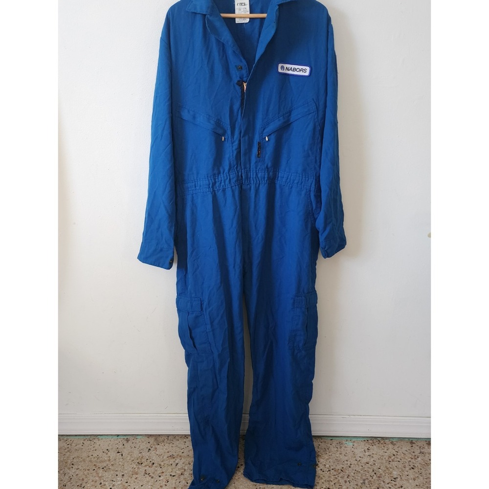 RPS Rigwear Mens 50 Tall Flame Retardant Nomex IIIA Coverall Suit Blue 7912-ROY
